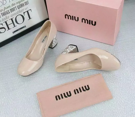 MIUMIU Shallow mouth Block heel Shoes Women--003